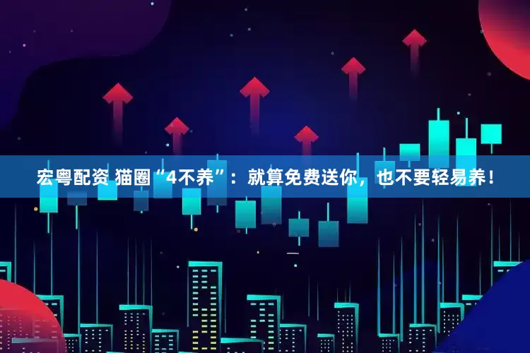 宏粤配资 猫圈“4不养”：就算免费送你，也不要轻易养！