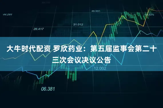 大牛时代配资 罗欣药业：第五届监事会第二十三次会议决议公告